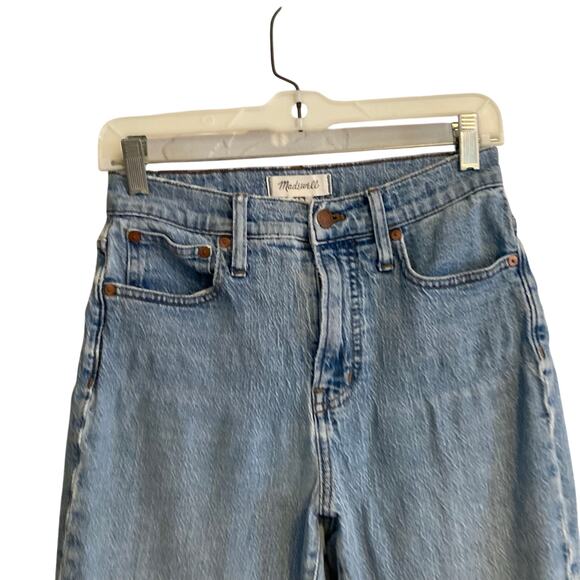 Madewell The Perfect Vintage Jean Raw Hem High Waist Boho Ankle Jeans Size 26 - Picture 5 of 16